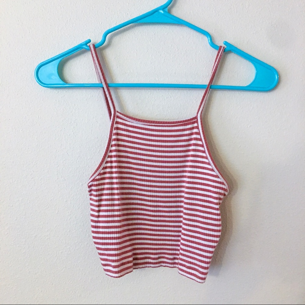 Forever 21 Striped Cropped Tank